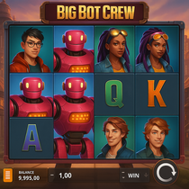 Cazeus - BigBot Crew Slot Game - Futuristic Theme